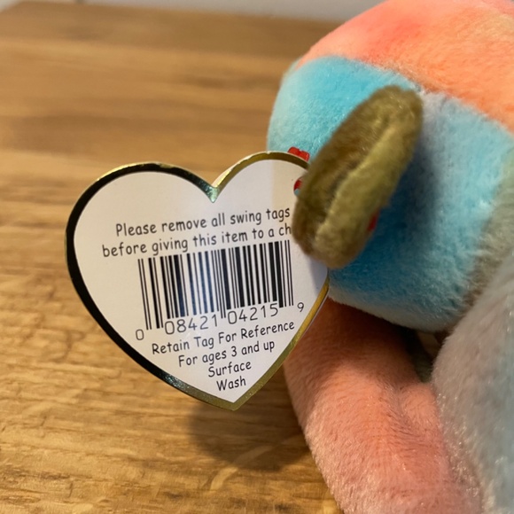 Ty Beanie Babies Sammy Multicoloured Bear 1998 – New Tag Protector VINTAGE - Picture 2 of 10